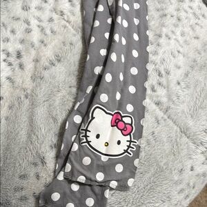 Gray Polka Dot Hello Kitty Scarf